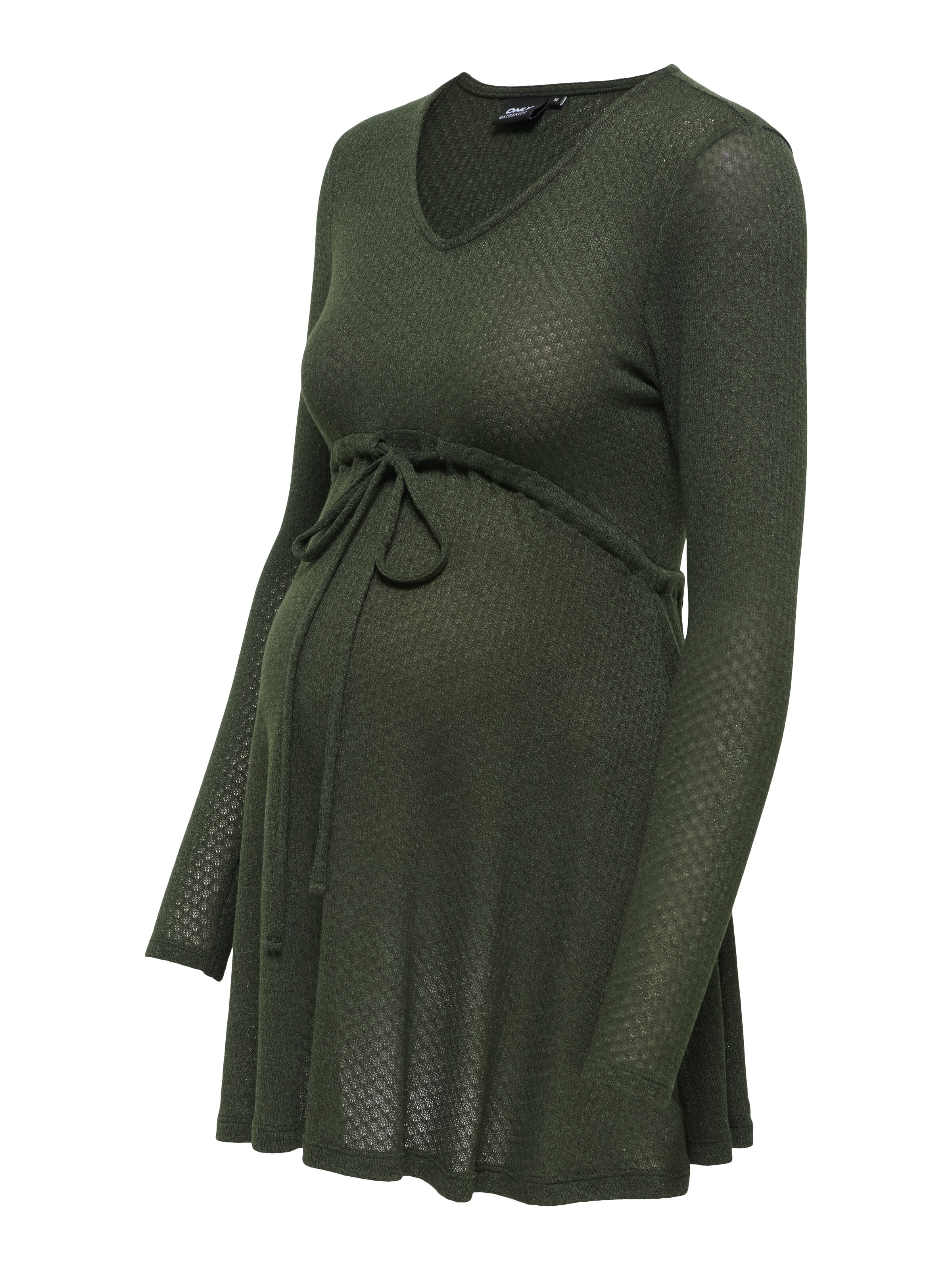 Only Maternity Pulóver - zöld: elől