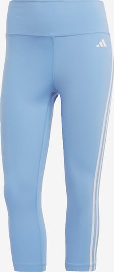 világoskék / fehér ADIDAS PERFORMANCE Sportnadrágok 'Train Essentials 3-Stripes High-Waisted 3/4', Termék nézet