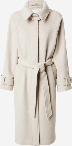 Abercrombie & Fitch Between-Seasons Coat in Beige: front