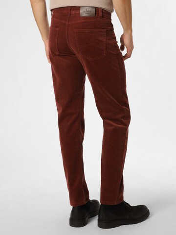 Nils Sundström Regular Pants 'Aiden' in Brown