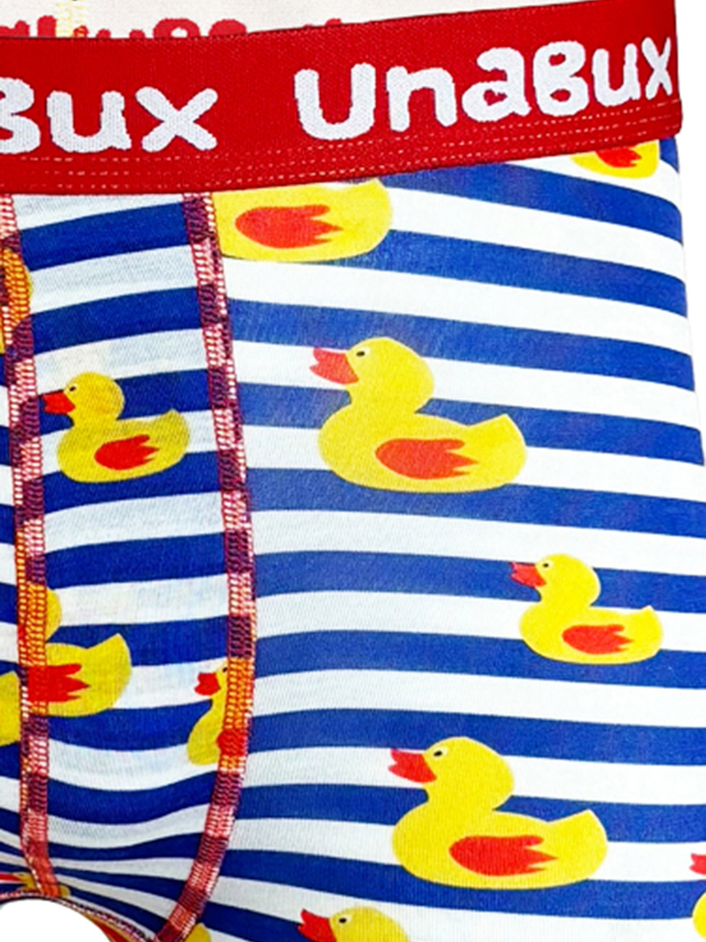 UNABUX Boxer shorts ' BLACK WHITE RABBIT ' in Blue