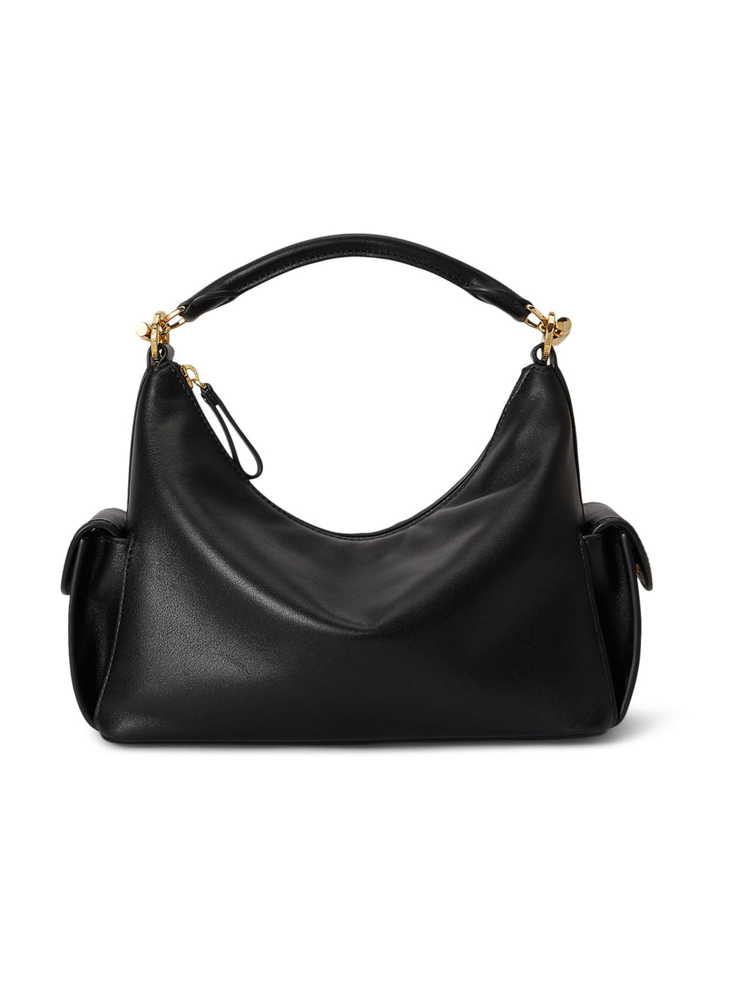 Lauren Ralph Lauren - Mala de ombro 'BLAIKE' em preto: frente