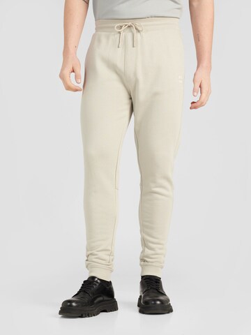 BOSS - Tapered Pantalón 'Sestart' en beige: frente