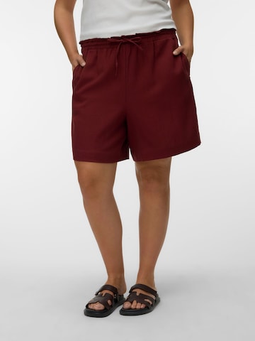 Vero Moda Curve Regular Pants 'MYMILO' in Red: front