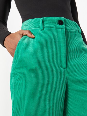 co'couture - Pierna ancha Pantalón en verde