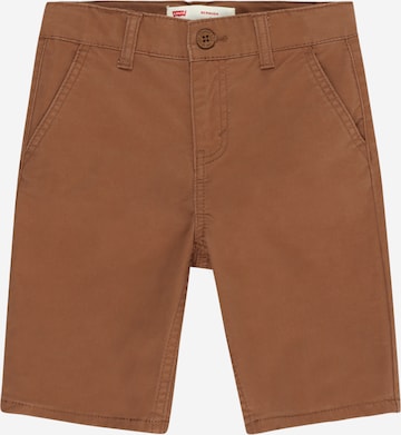 Regular Pantalon Levi's Kids en marron : devant