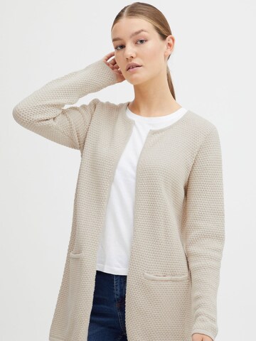 Oxmo Strickjacke ' HILDA ' in Beige: predná strana