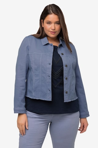 Ulla Popken Between-Season Jacket in Blue: front