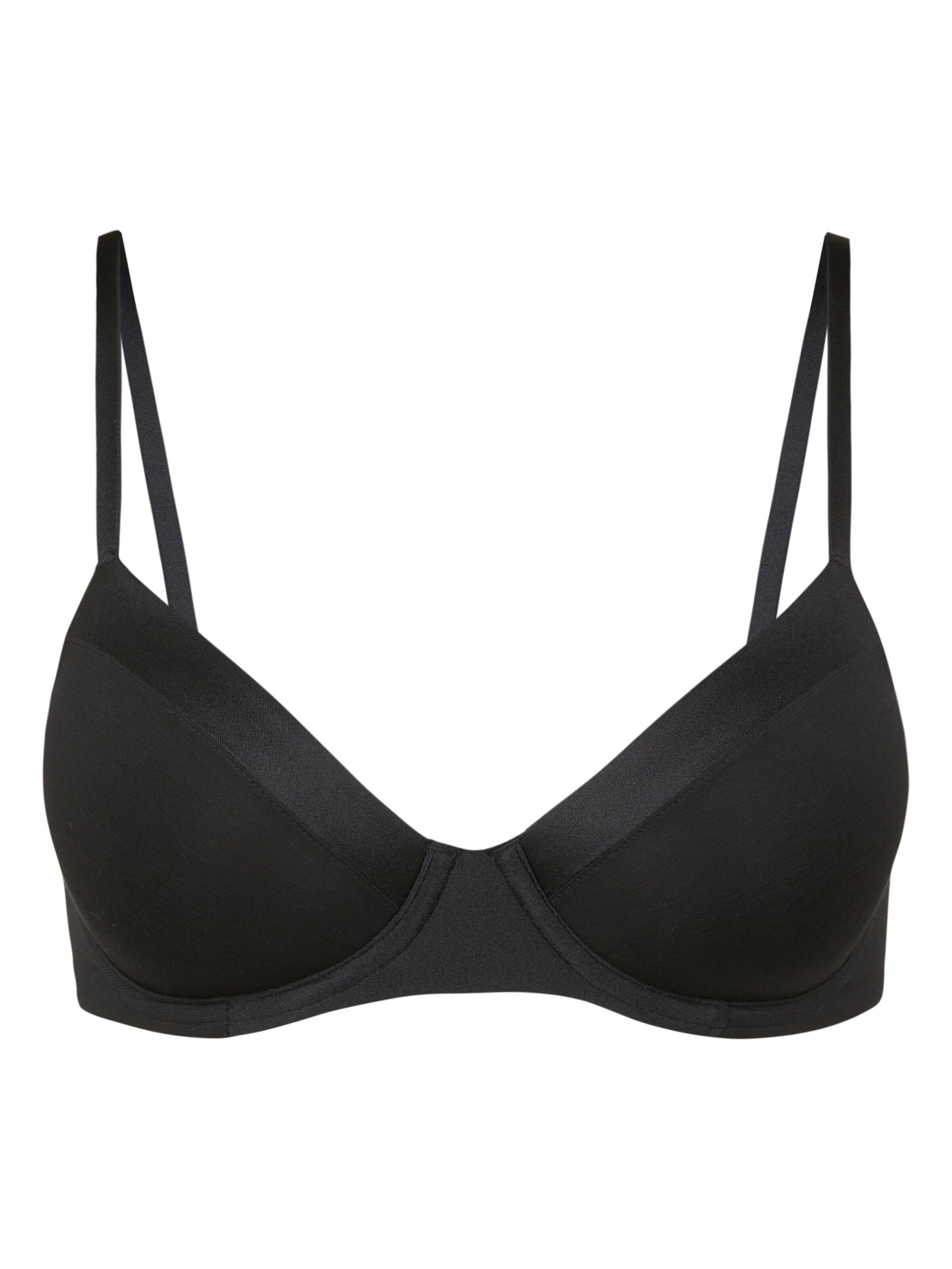 CALIDA T-shirt BH 'Cate' in Zwart: voorkant