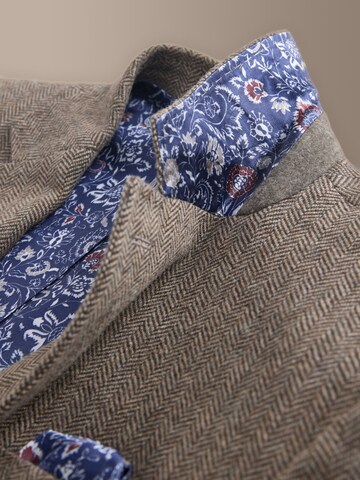 Next Slim fit Business blazer 'Signature' in Brown