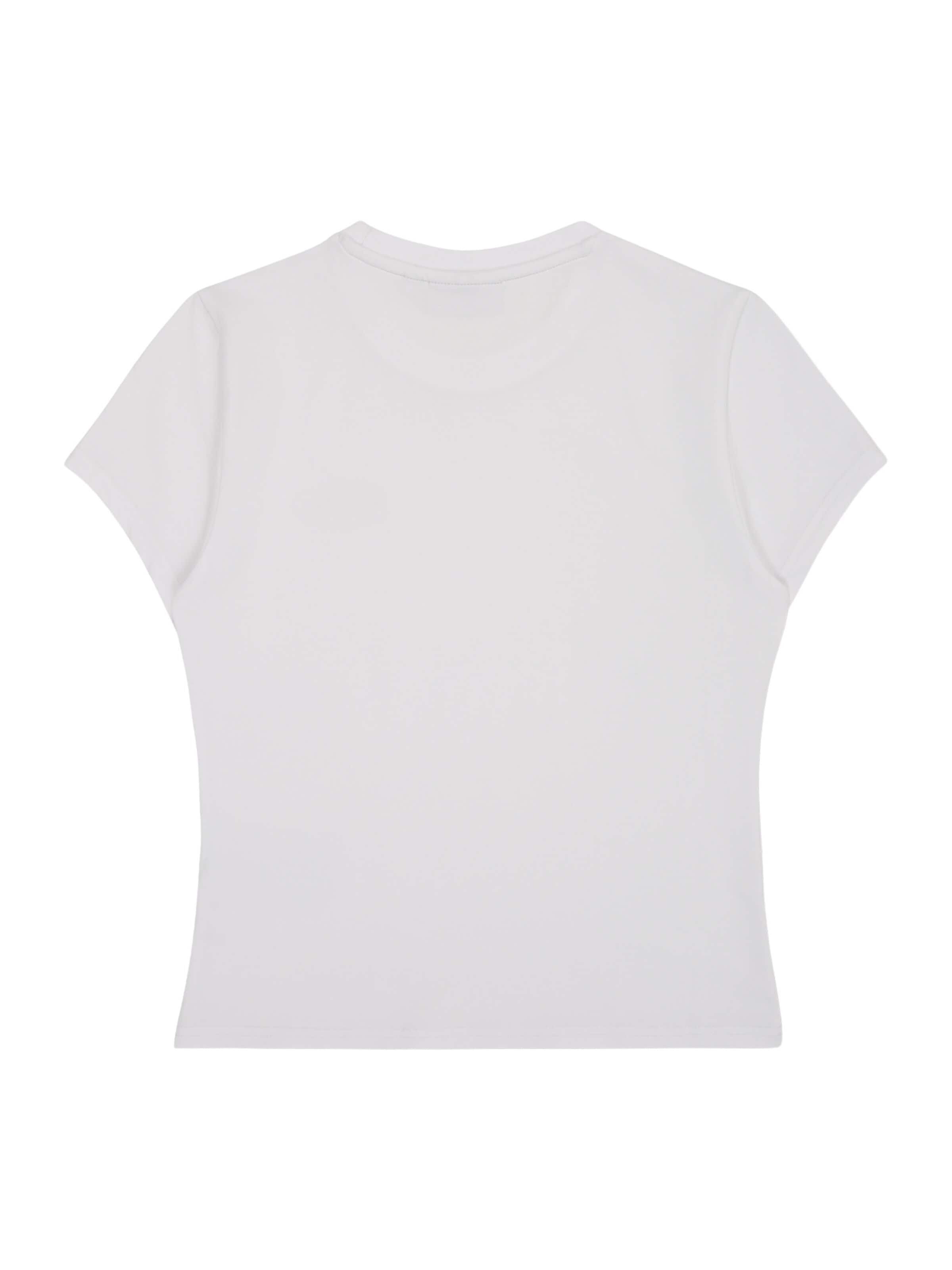 Maglietta 'TRIVERO slim t-shirt' di FILA in bianco
