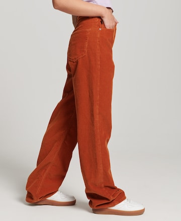 Superdry Wide Leg Hose in Rot