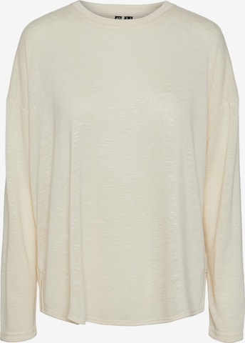 PIECES T-shirt i beige: framsida