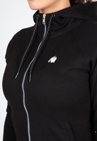 Gorilla Wear Athletic Zip-Up Hoodie 'Marion' in Black