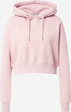 Sweat-shirt Superdry en rose : devant