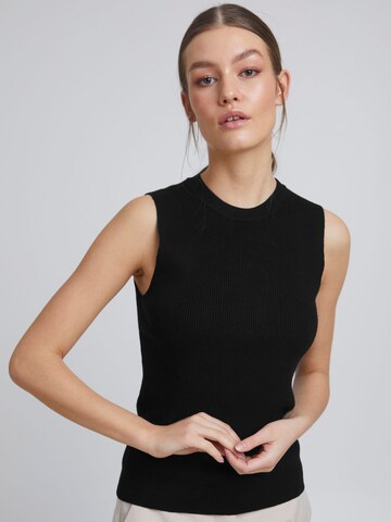 ICHI Sweatshirt 'MARSHA' in Schwarz: Vorderseite