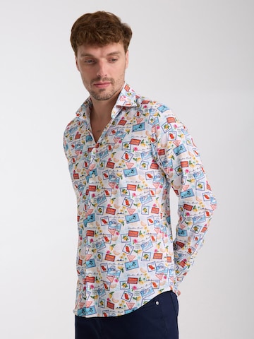 7Camicie Slim Fit Businesshemd 'Firenze'‌ in Weiß