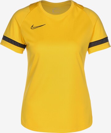 T-shirt fonctionnel 'Academy 21' NIKE en jaune : devant