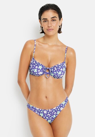 LSCN by LASCANA T-Shirt Bikini 'Cecily' in Blau