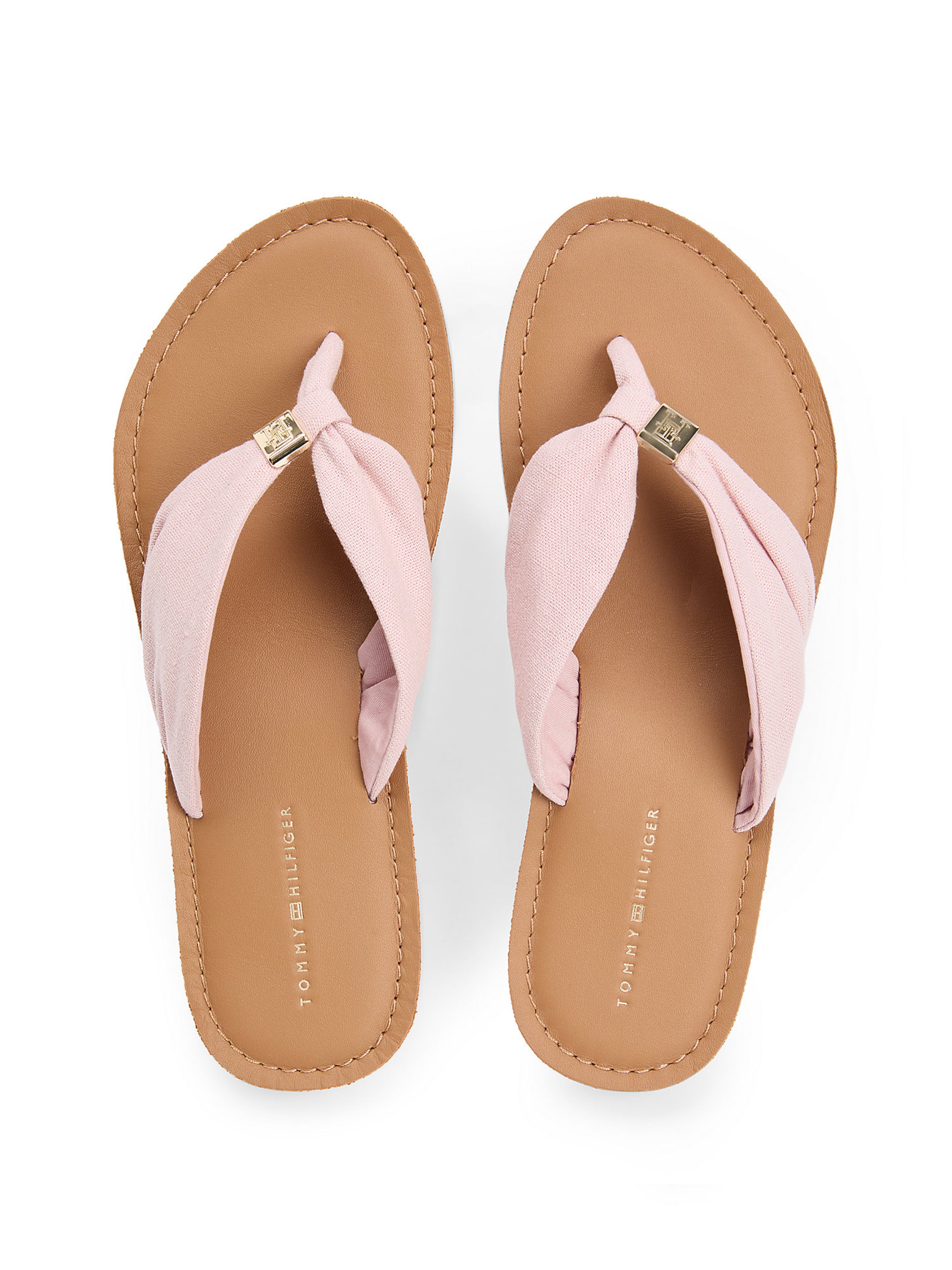 TOMMY HILFIGER T-bar sandals in Pink