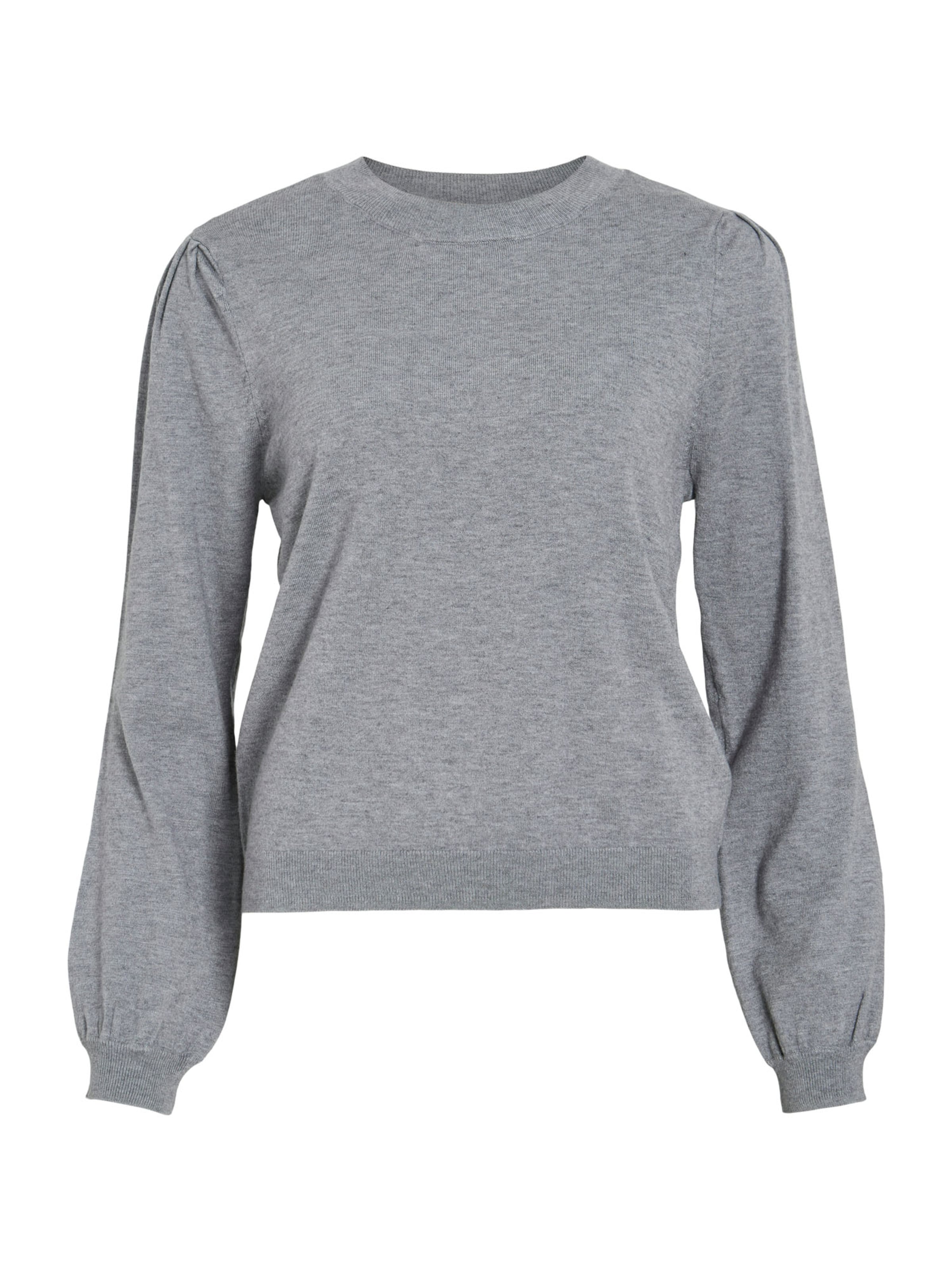 VILA Sweater 'VIELLA' in Grey: front