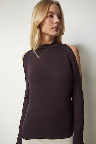 T-shirt Happiness İstanbul en marron