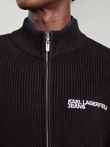 KARL LAGERFELD JEANS Cardigan i sort