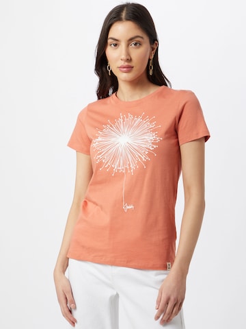 T-shirt 'Blowball' Iriedaily en orange : devant