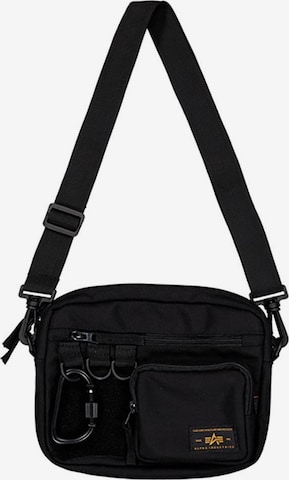ALPHA INDUSTRIES Olkalaukku 'Utility' värissä musta: etupuoli