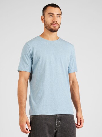 KnowledgeCotton Apparel Shirt in Blue: front