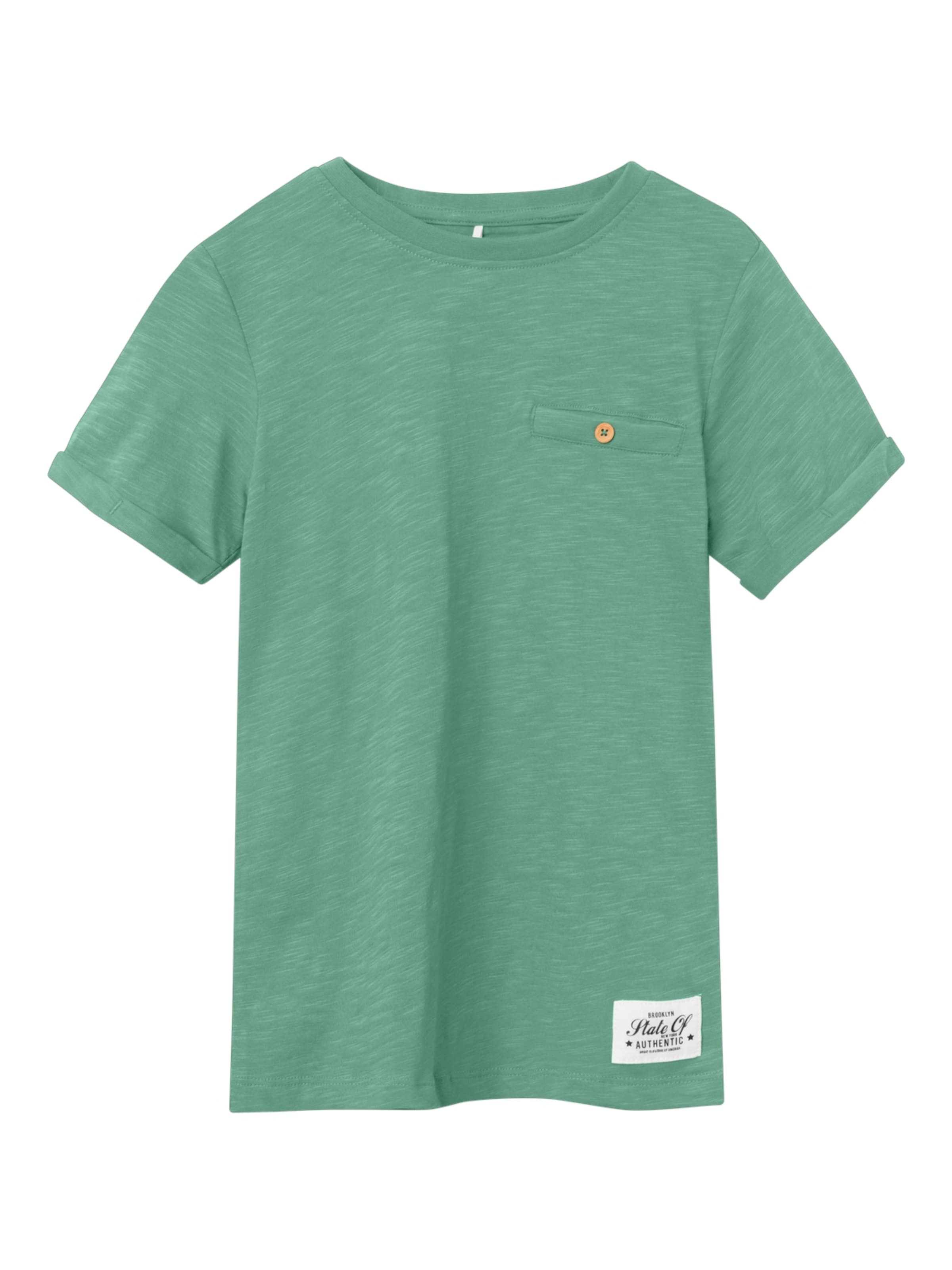 Tricou 'NKMVincent' de la NAME IT pe verde: față