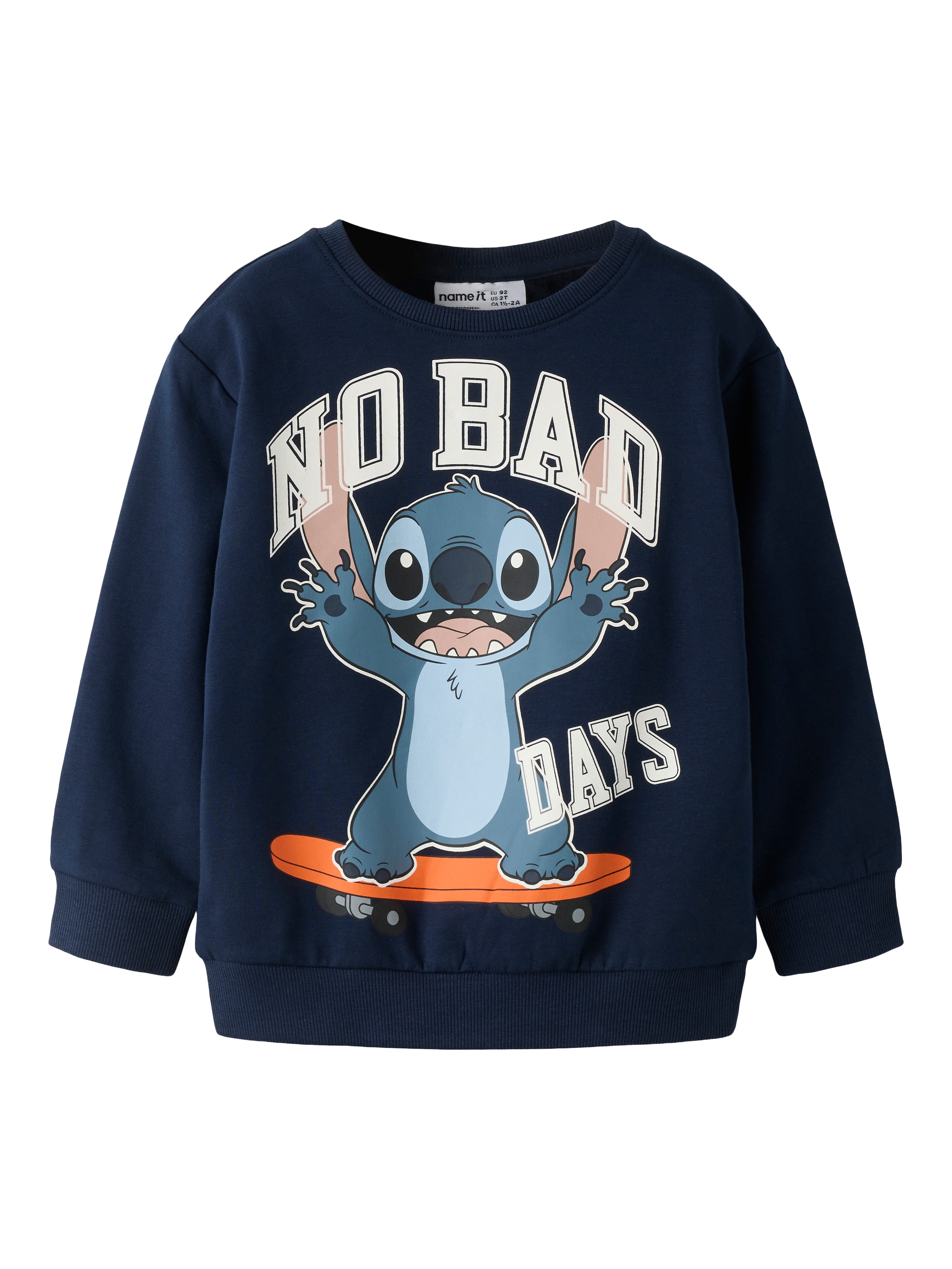 NAME IT Μπλούζα φούτερ 'NMMALONSO STITCH' σε μπλε: μπροστά