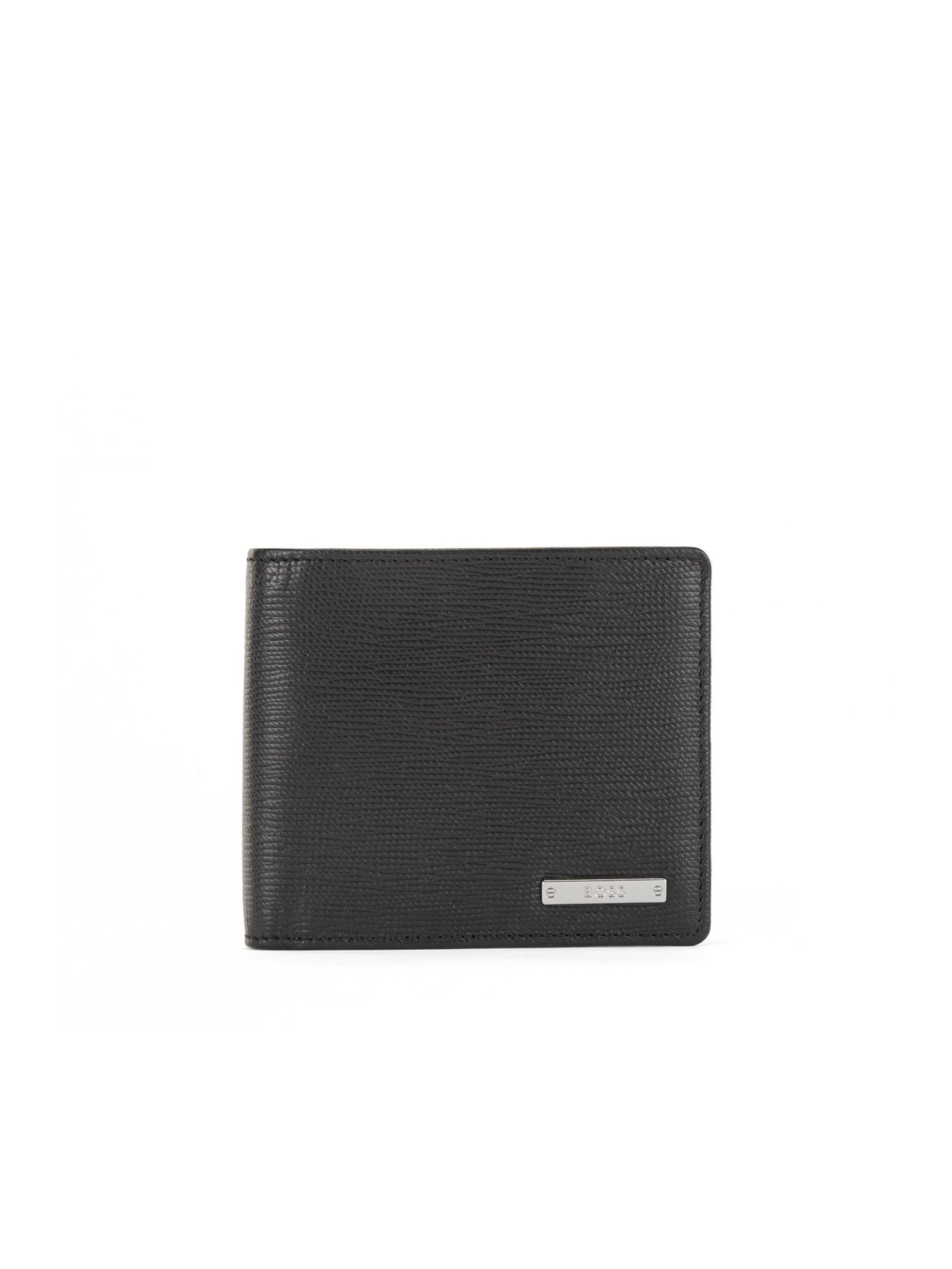 BOSS Wallet in Black: front