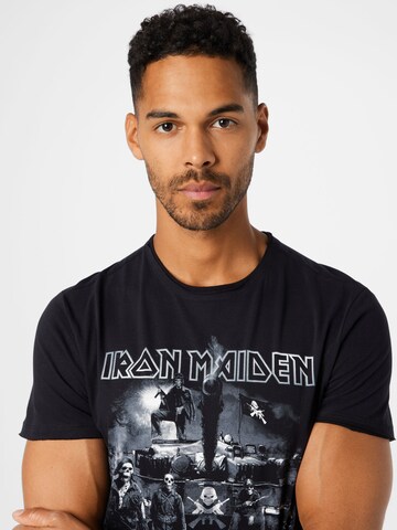 AMPLIFIED Shirt 'IRON MAIDEN MATTER OF LIFE OR DEATH' in Zwart