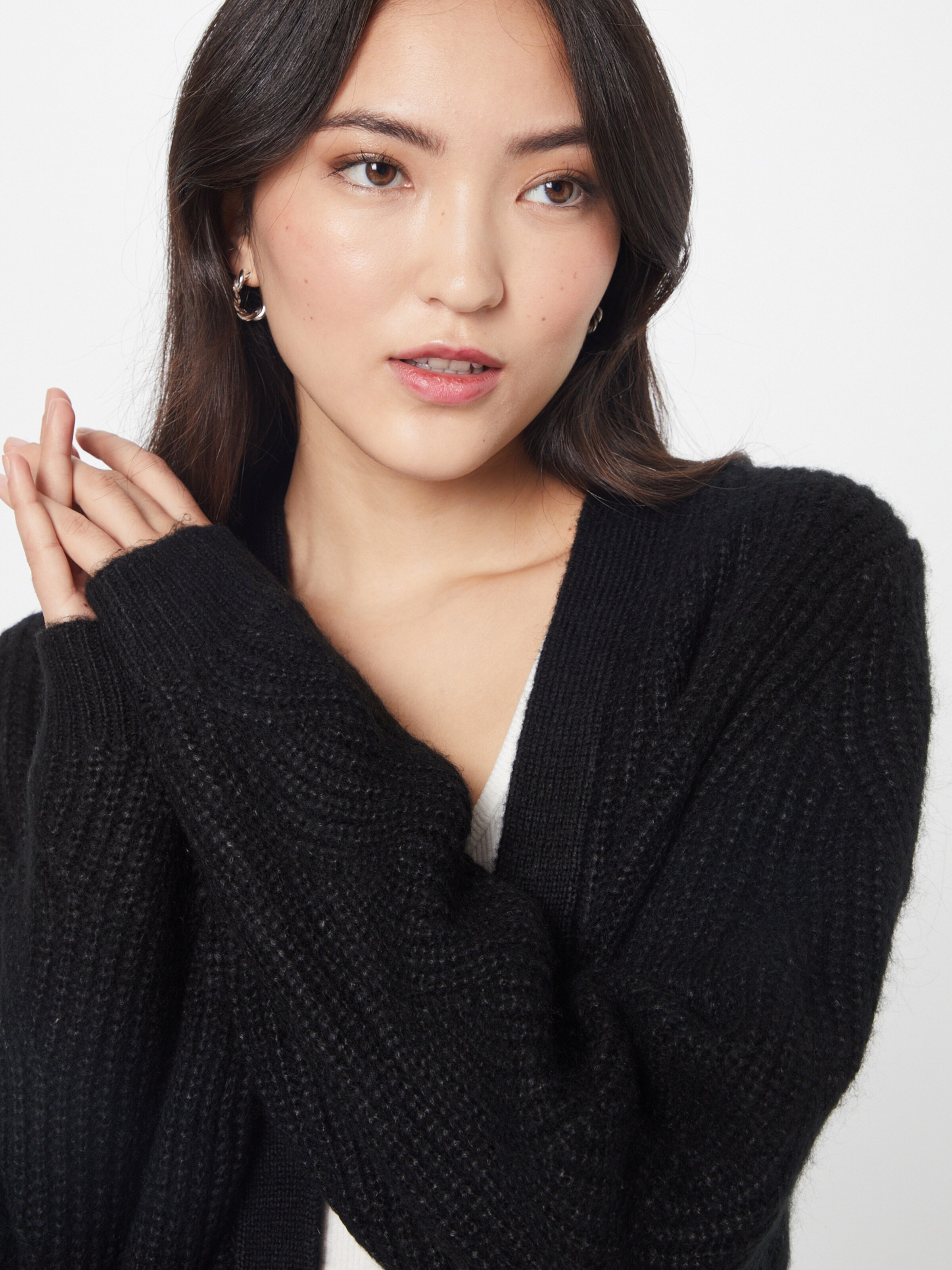 Frauen Pullover & Strick s.Oliver BLACK LABEL Strickjacke in Schwarz - ND68437 Frauen Pullover & Strick s.Oliver BLACK LABEL Strickjacke in Schwarz - ND68437