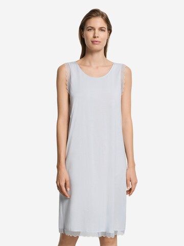 Hanro Nightgown 'Inaya' in Blue: front