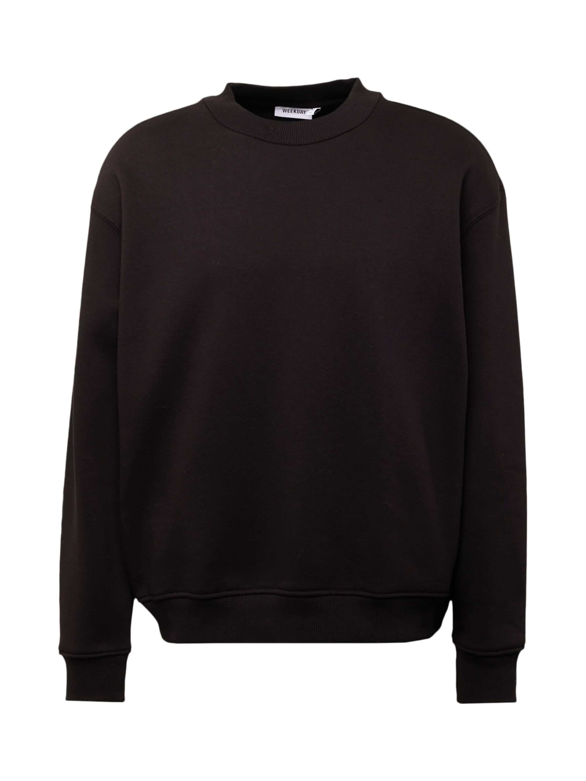 WEEKDAY Sweatshirt in Black: front
