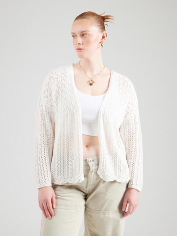ONLY Carmakoma Knit cardigan 'CARNOLA' in White: front