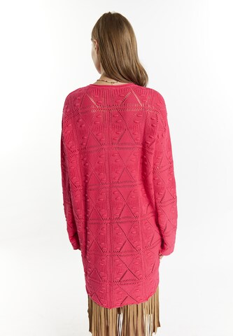 IZIA Knit cardigan 'Lomasi' in Pink
