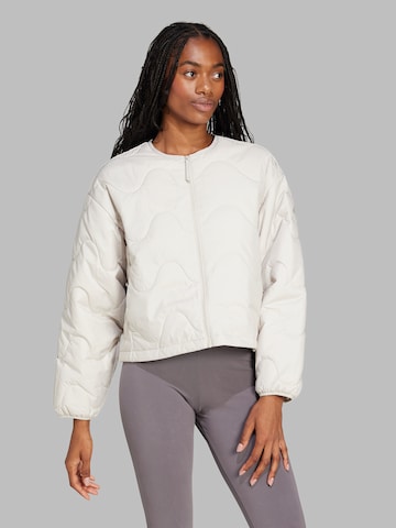 ADIDAS SPORTSWEAR Athletic Jacket 'Nuganic Insulation' in White
