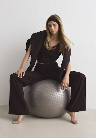 Aim'n Wide leg Sports trousers 'Sense' in Brown
