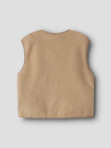 NAME IT Gebreid vest 'NKMOWE' in Bruin