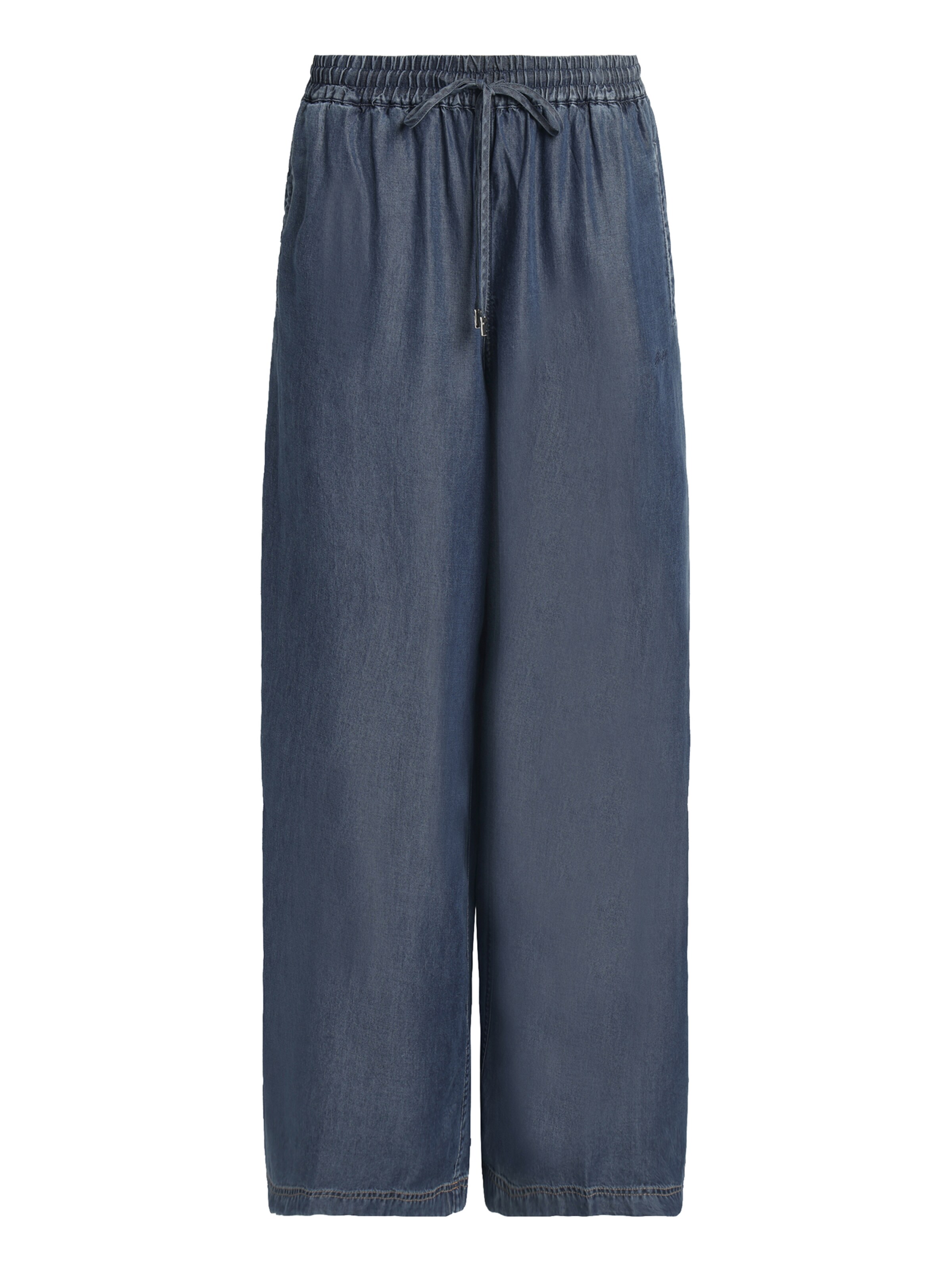 BOSS Wide Leg Hose 'C_Tanella' in Blau: Vorderseite