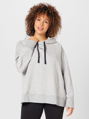 UNDER ARMOUR - Sweatshirt de desporto 'Rival' em cinzento: frente