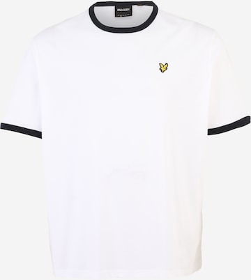 Lyle & Scott Big&Tall Bluser & t-shirts 'Ringer' i hvid: forside