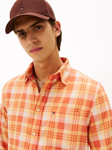 TOMMY HILFIGER Regular fit Overhemd in Oranje