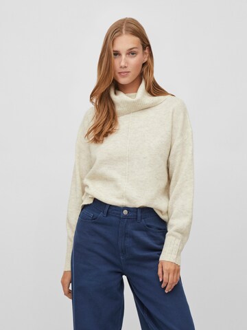 VILA Sweater 'MATHILDA' in White: front