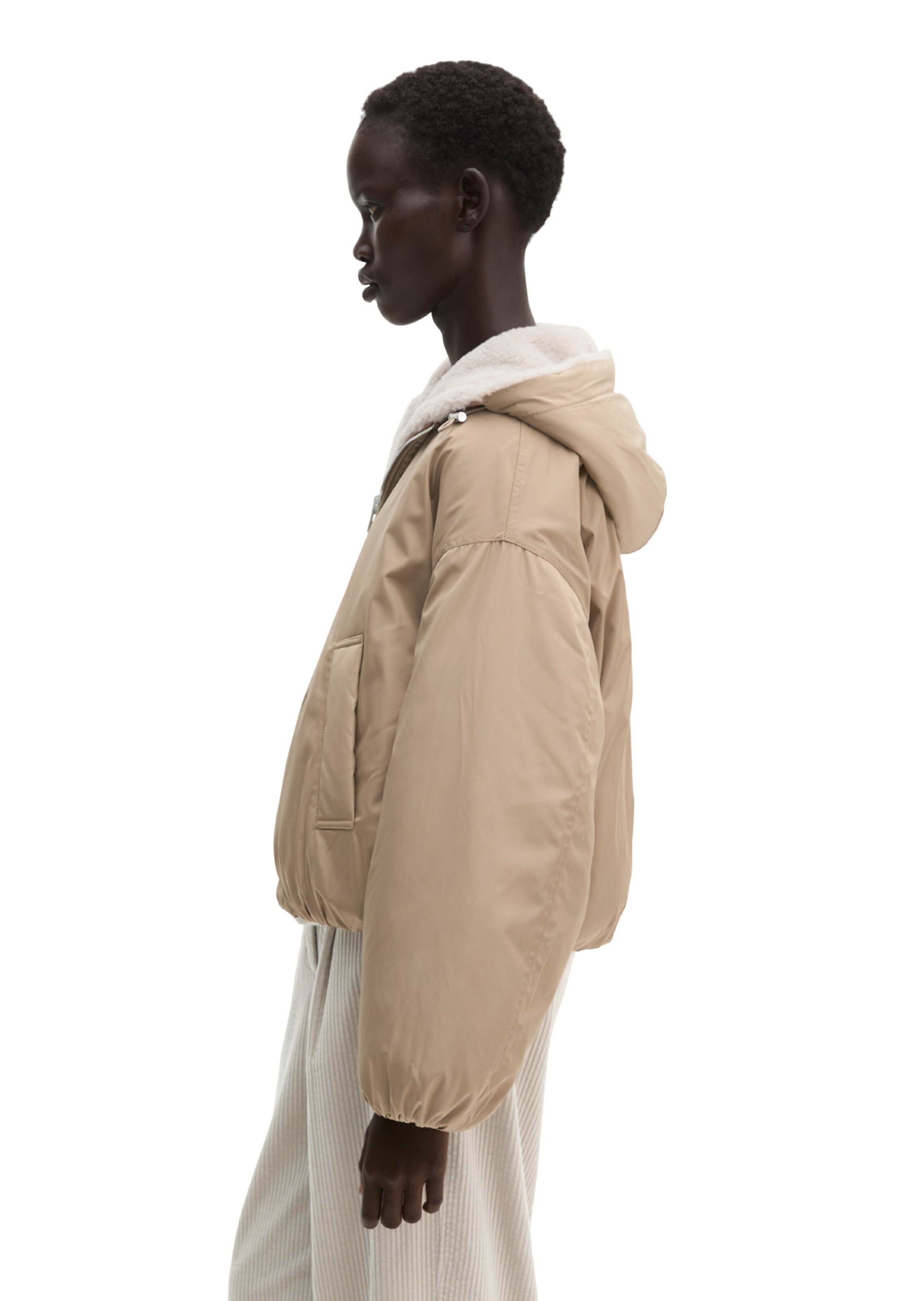 Marc O'Polo Tussenjas in Beige: zijkant