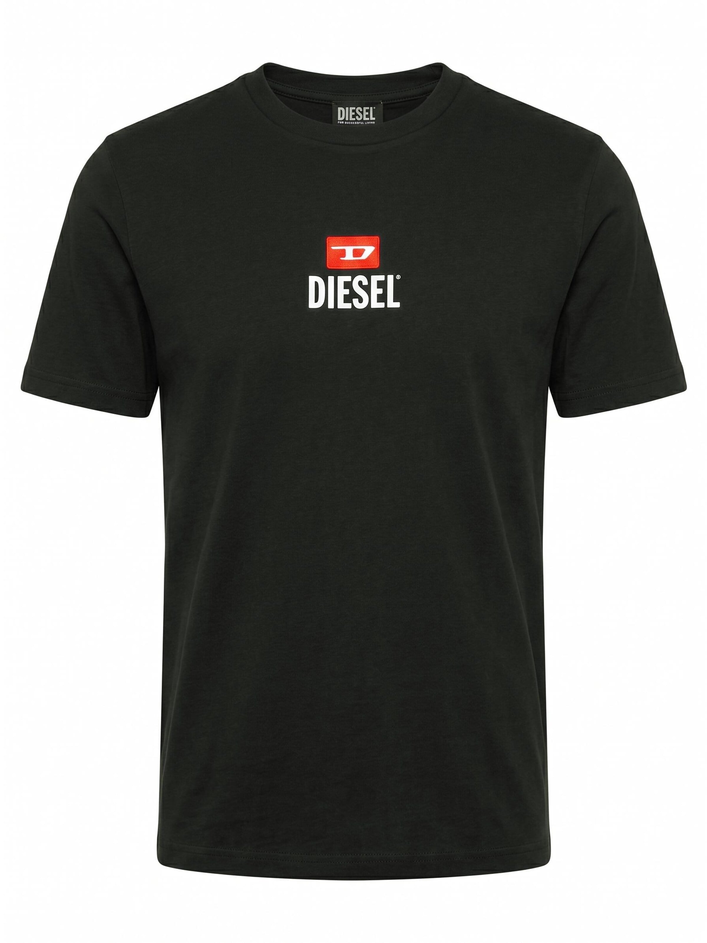 DIESEL Camiseta 'T-JUST SMALL-NEW D LOGO' en S en negro, Vista del producto