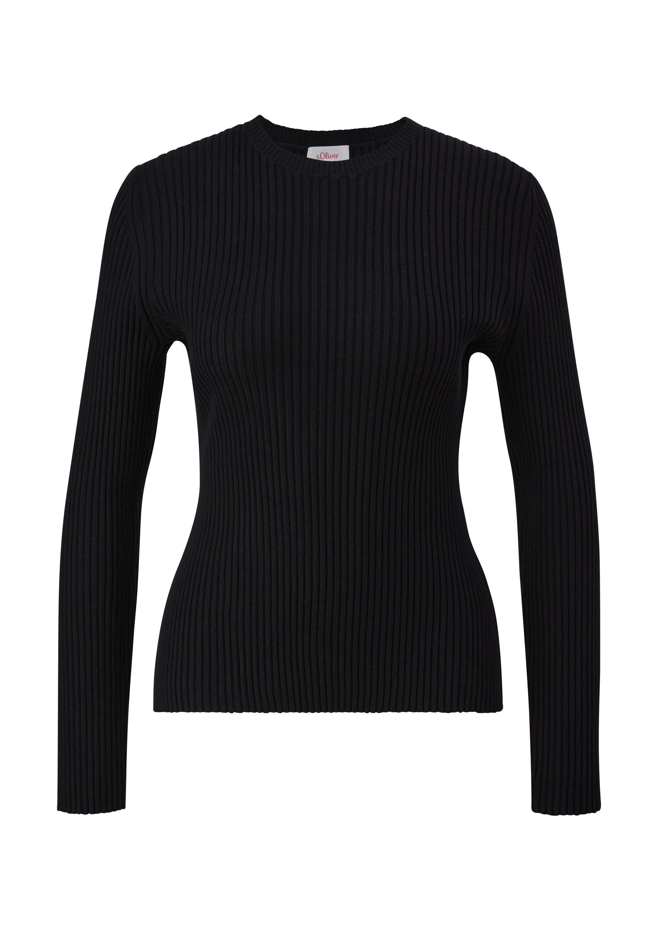 s.Oliver Pullover in Schwarz: Vorderseite